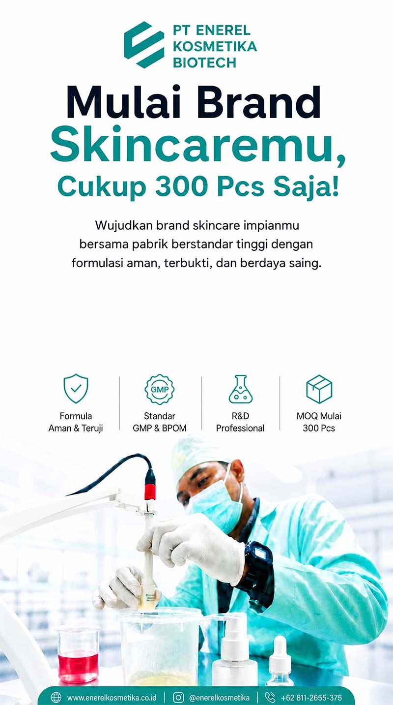 Maklon Kosmetik & Skincare Jogja - Enerel Kosmetika Biotech